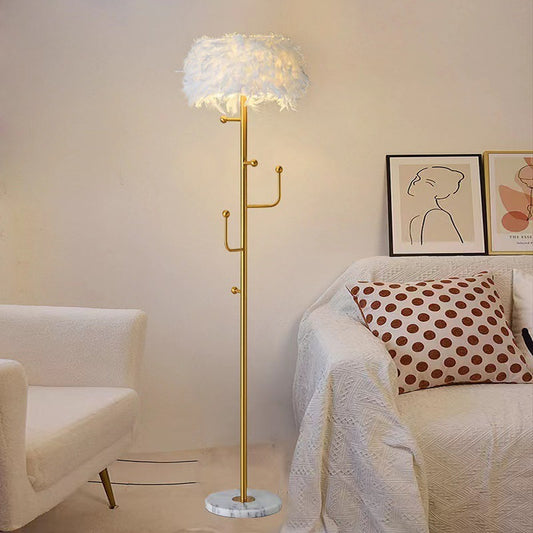 Luxury Feather Floor Lamp