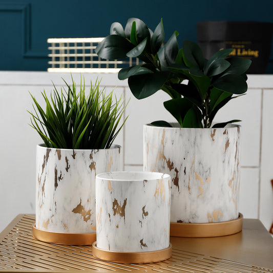 Marble Art Flower Pot