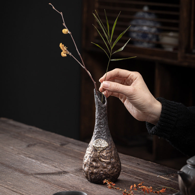 Stoneware Vintage Mini Flower Vase